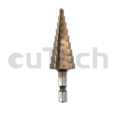 Bidla ta' malajr-Eżagonal Shank Step Drill Bit